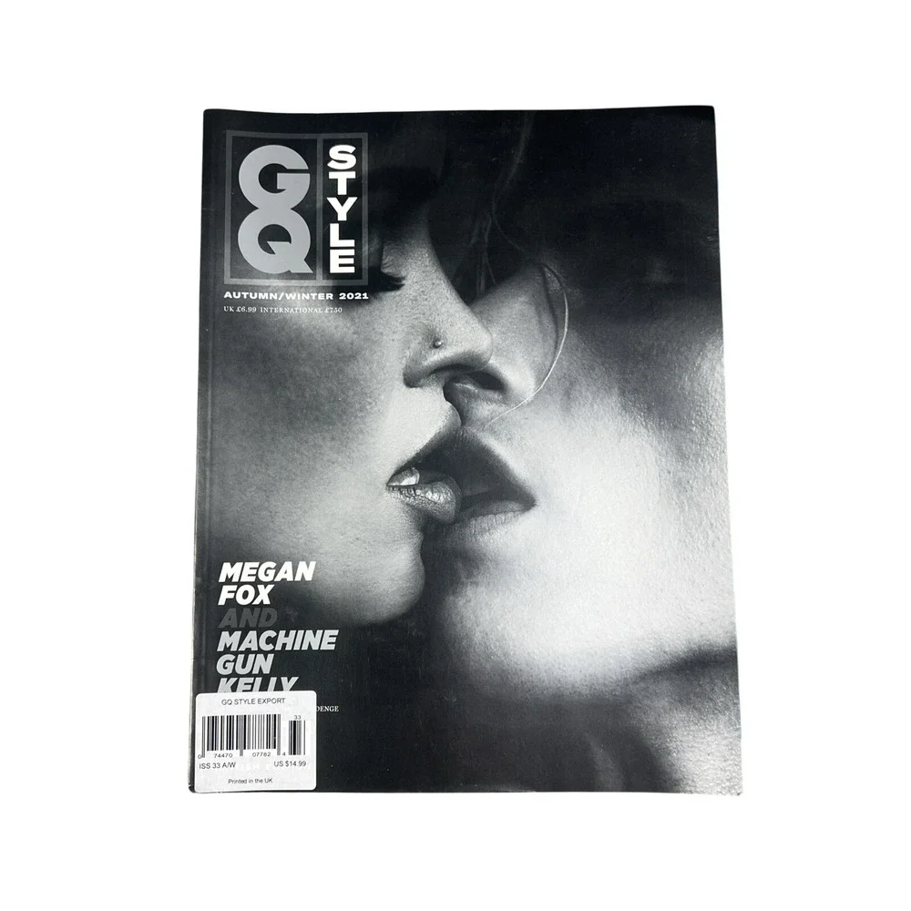 British GQ UK Style‎ Magazine 2021 Megan Fox & Machine Gun Kelly Luxury Fashion